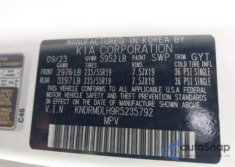 2024 Kia Sorento Plug-In Hybrid Sx Prestige from USA, damaged, VIN KNDRMDLH9R5235792